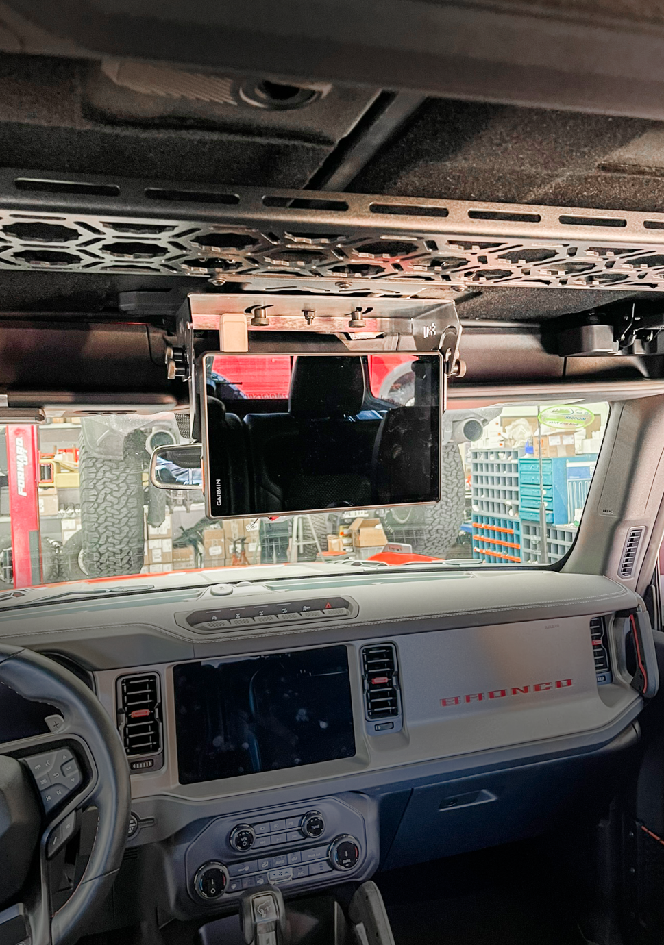 Fold Down Garmin TREAD-XL GPS Mount - (for Bronco & Bronco Raptor Roof Panel)