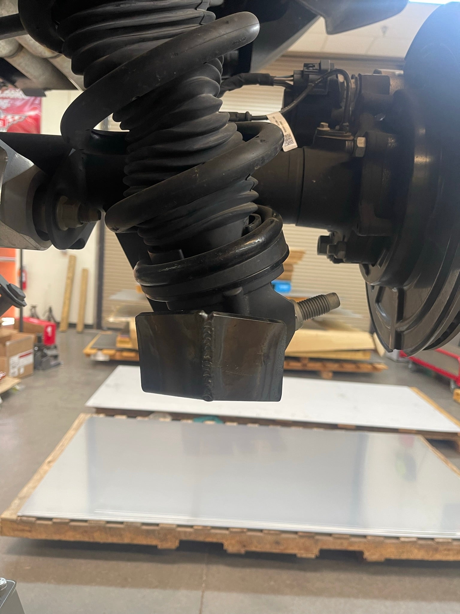 2022 and newer Bronco Raptor rear shock skid kit showcasing durable construction for offroad protection.