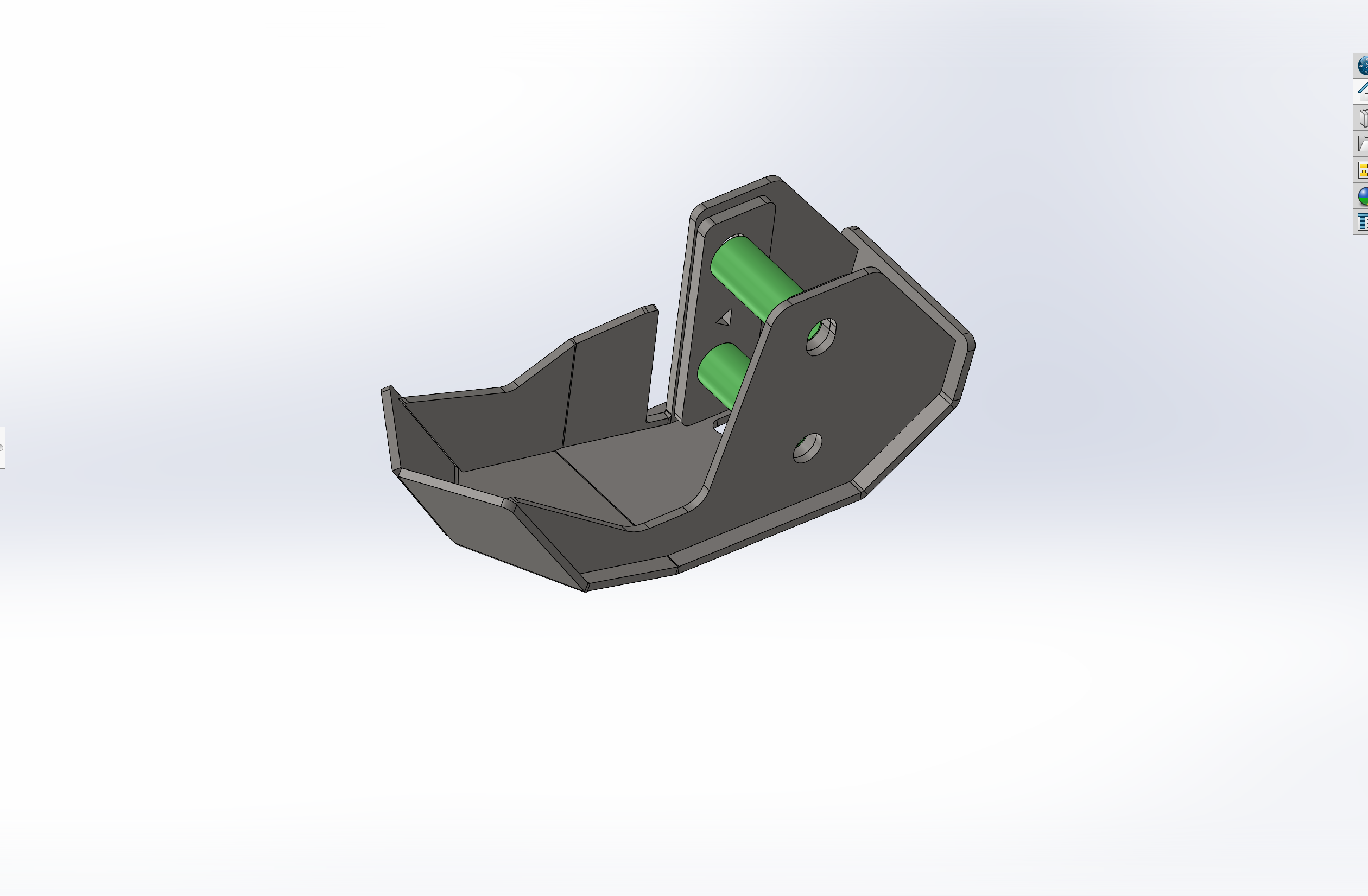 2022 and up Bronco Raptor rear shock skid kit featuring a durable design with green bushings for enhanced protection.