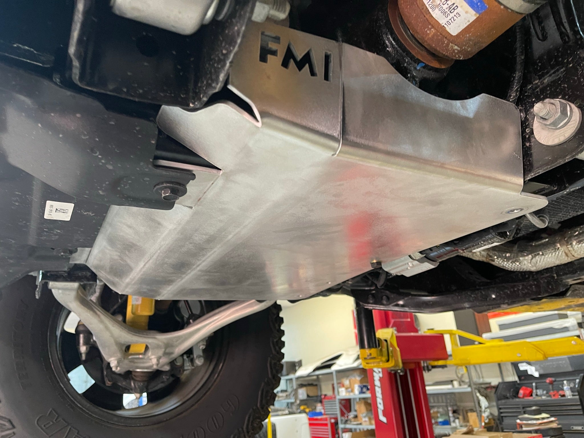 2021 and newer Ford Bronco skid plate installed, providing undercarriage protection for off-road adventures.
