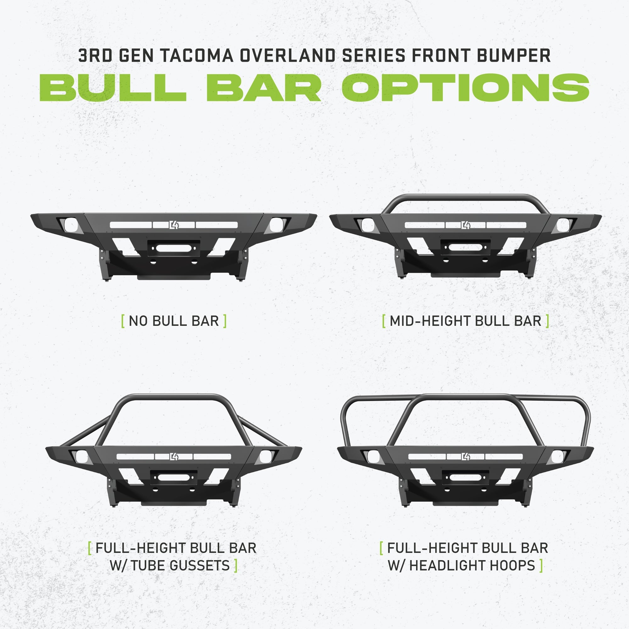 2016-2023 Toyota Tacoma Overland Front Bumper
