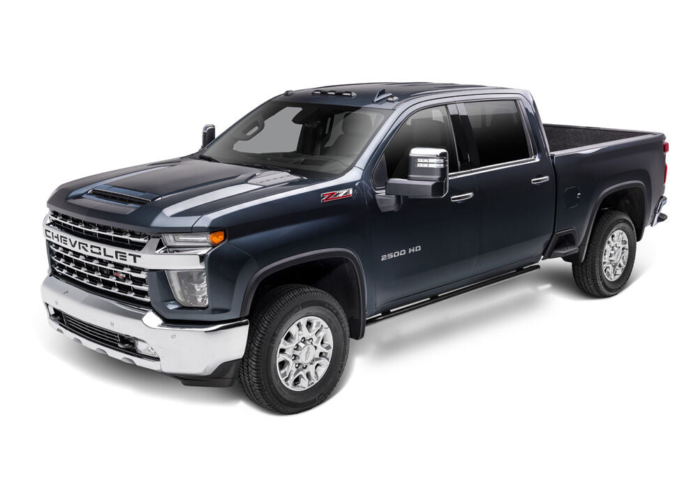 RKR Rock Rails Cab Length 2019 (New Body Style)-2025 Chevy Silverado/GMC Sierra 1500/2020-2025 2500 HD/3500 HD Crew Cab Textured Black NFab
