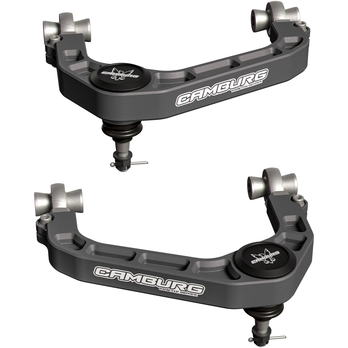 Camburg 15-20 Ford F-150 2WD/4WD KINETIK Performance Billet X-Joint XL Upper Arms (Grey)