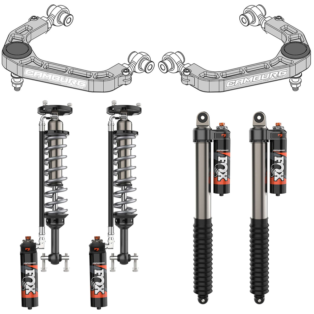 Camburg Engineering 4WD 2015-2020 Ford F-150 Excludes Raptor FOX 2.5 Elite DSC KINETIK Series Lift Kit CAM-110284-K