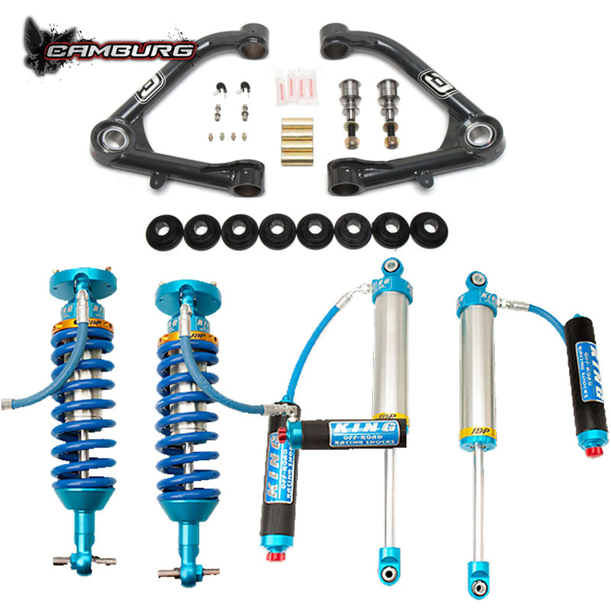Camburg Engineering 2019-2024 Chevrolet Silverado 1500 | GMC Sierra 1500 Trail Boss/AT4 King 3.0 IBP Lift Kit CAM-210080-U