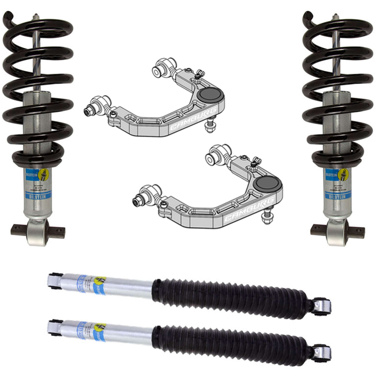 Camburg Engineering 2WD/4WD 2019-2024 Chevrolet Silverado 1500 | GMC Sierra 1500 Excludes Trail Boss/AT4 Bilstein 6112 KINETIK Series Lift Kit CAM-210094-K