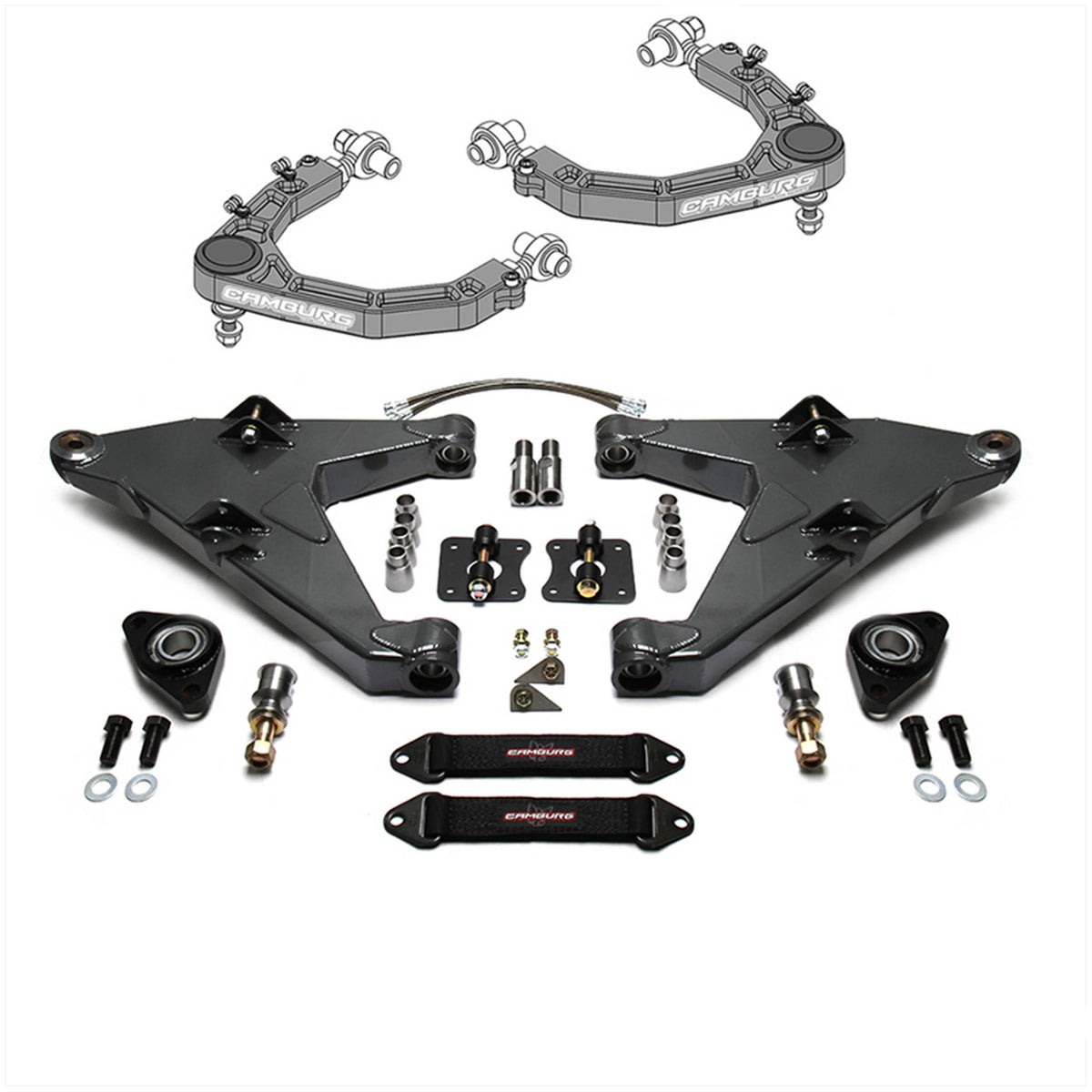 Camburg 07-21 Toyota Tundra 2WD/4WD Race Series L/T Kit (Billet UCA) (Grey)