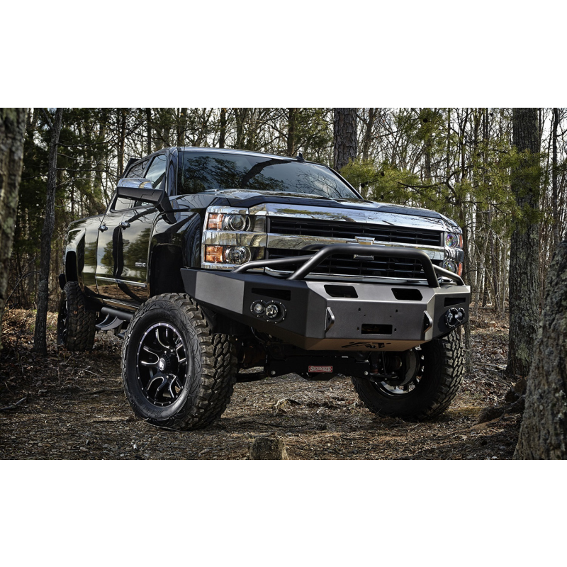 Fab Fours Premium Heavy Duty Winch Front Bumper w/ Pre Runner Guard Model CH14-A3052-1