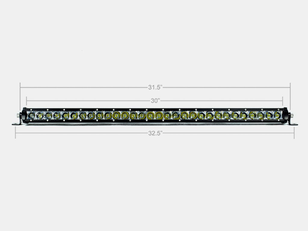 32 Inch Slim Single Row LED Bar Cali Raised LED