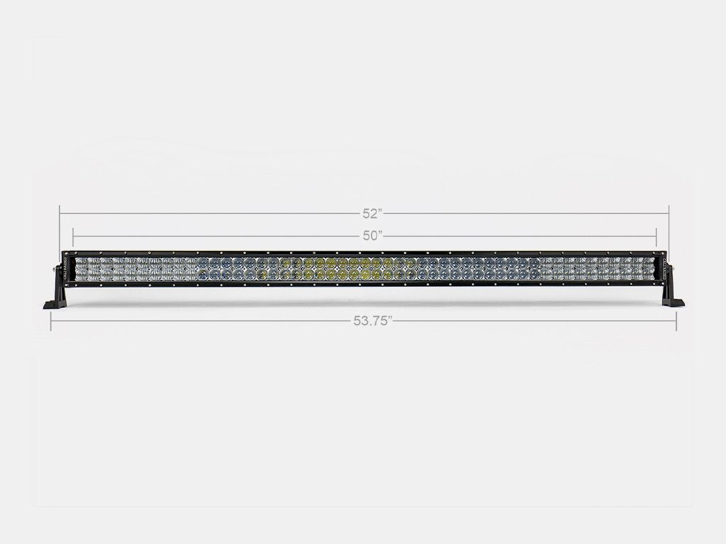 52 Inch Spot Curved Dual Row 5D Optic OSRAM LED Bar Cali Raised LED