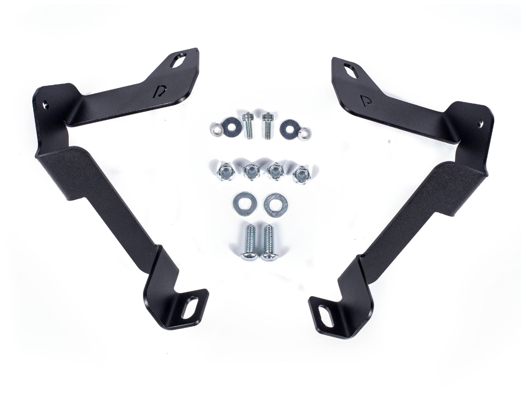 14-21 Tundra 32 Inch Lower Bumper Hidden LED Light Bar Mounting Brackets Cali Raised LED
