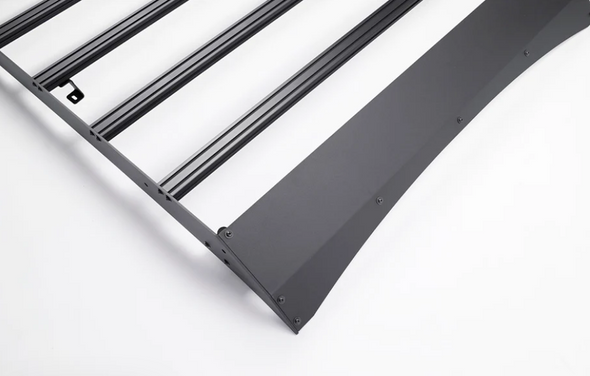 2014-2021 Tundra Crew Max Premium Roof Rack - 52 in Dual Row Spot Beam LED Light Bar - Blue - Tall Light Kit Cali Raised LED