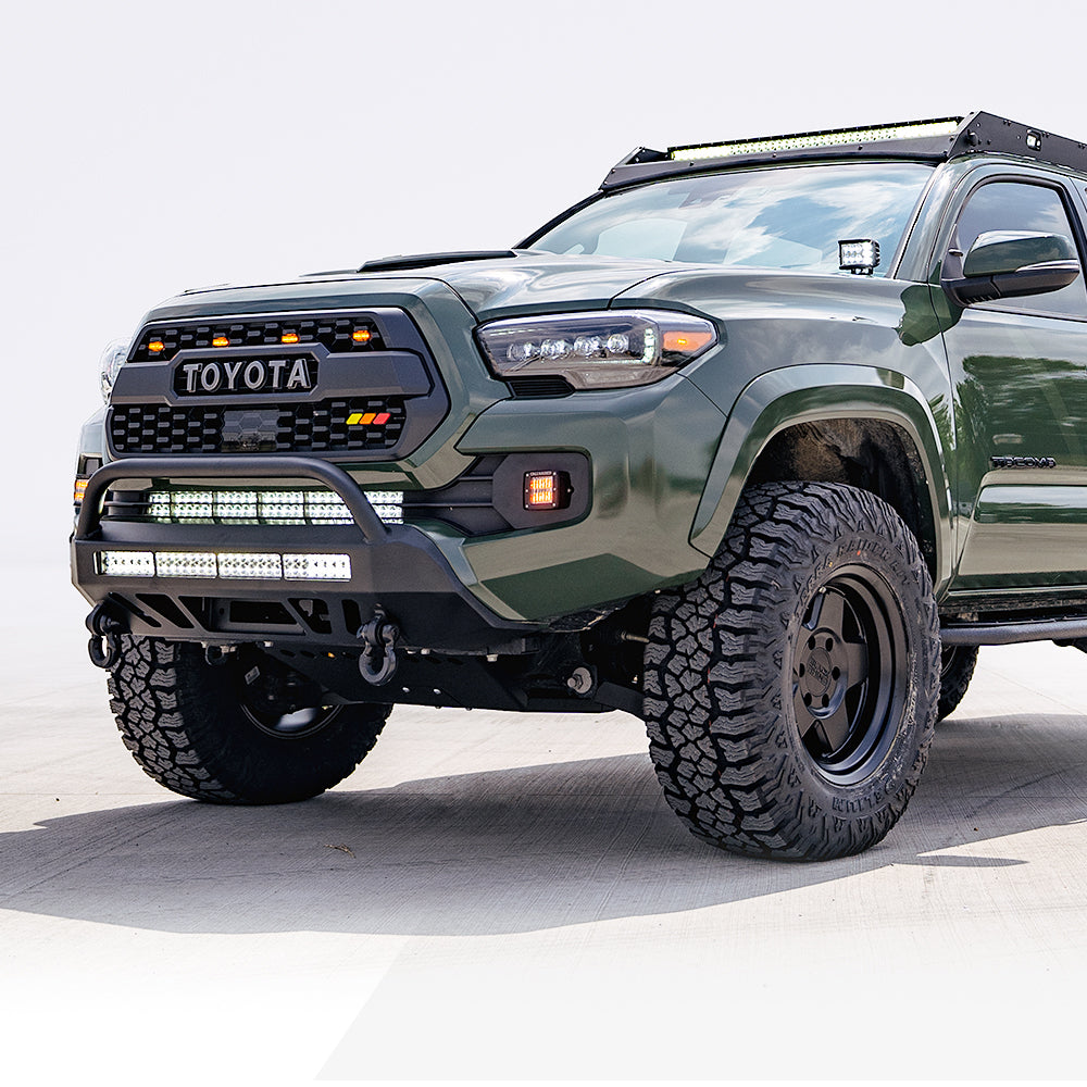 16-Up Tacoma Stealth Bumper No LED Bar No Switch No 2nd LED Bar No Winch No D-Ring Cali Raised LED