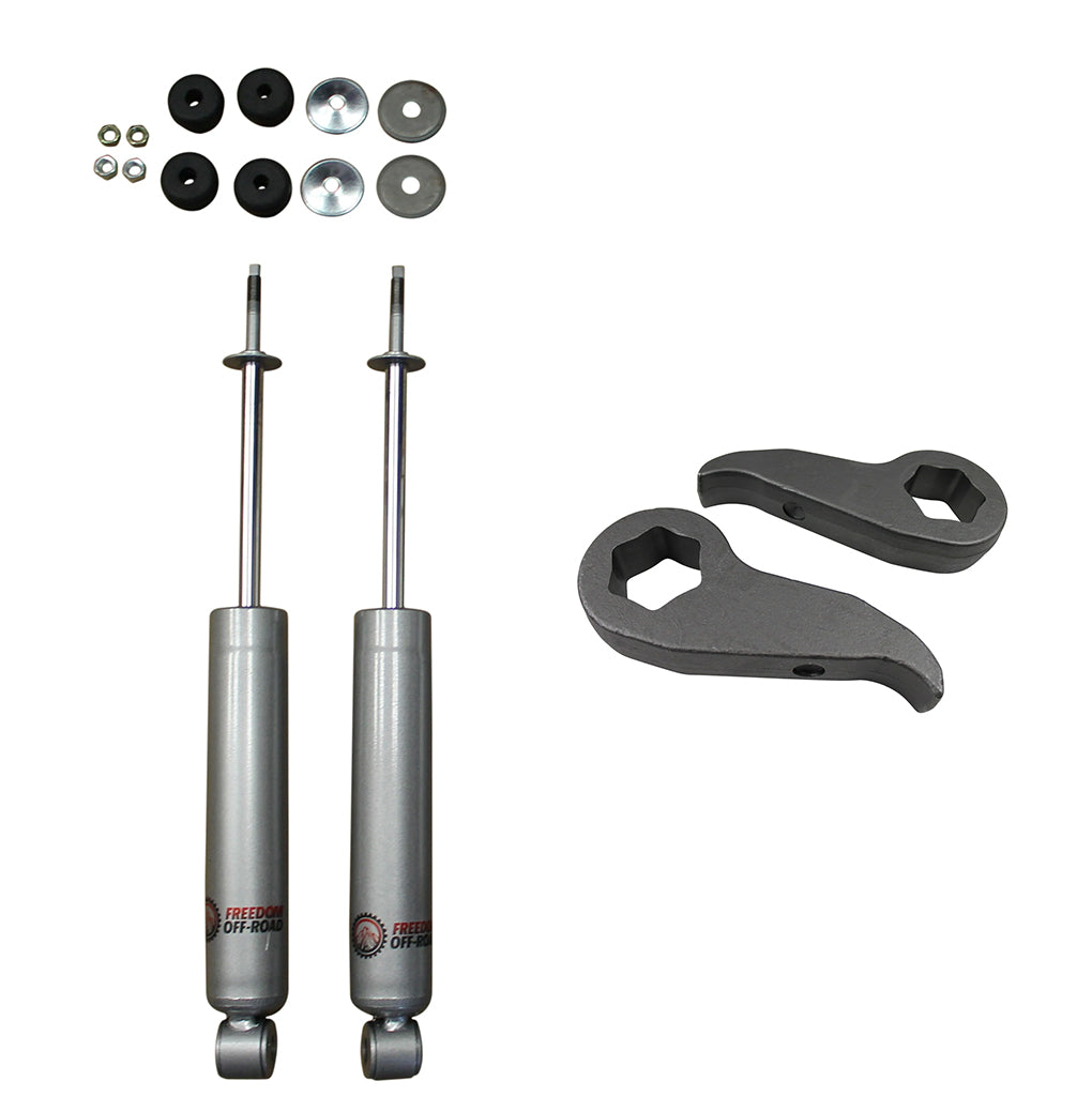 1"-3" Leveling Kit Torsion Keys and Front Shocks #FO-G104F+FO-G304F