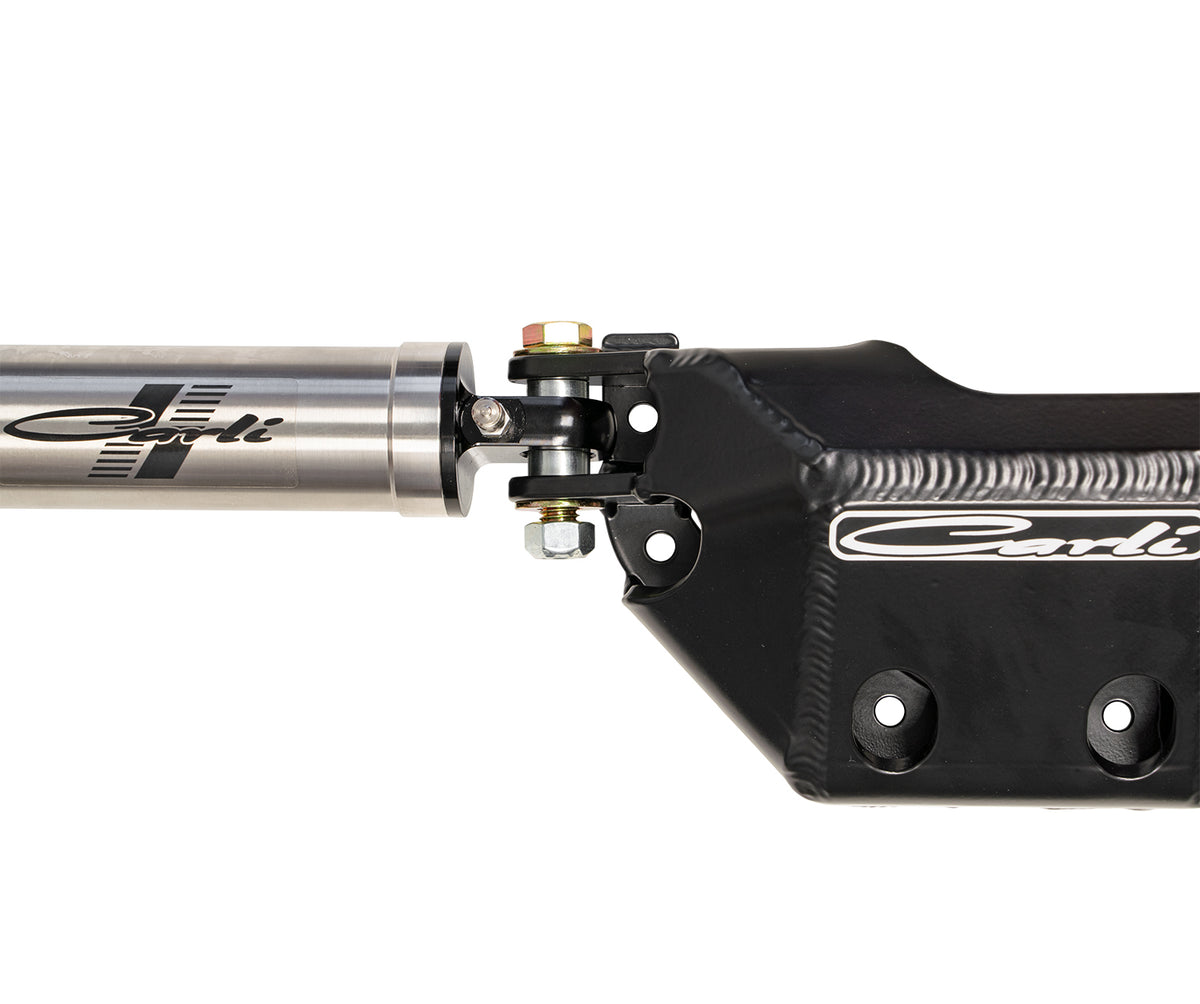 23+ Ford F250/350 4x4 Low Mount Steering Stabilizer Kit With Differential Guard Carli Suspension