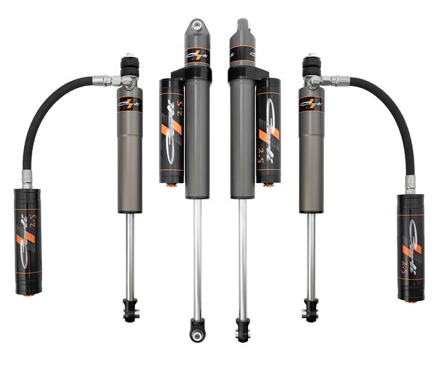 Pathfinder 2.5 Level Height Shock Package 05-24 Ford F250/350 Diesel Reservoir mounts included Carli Suspension