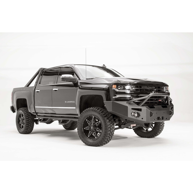 Fab Fours Premium Winch Front Bumper w/ Pre Runner Guard Model CS16-F3852-1