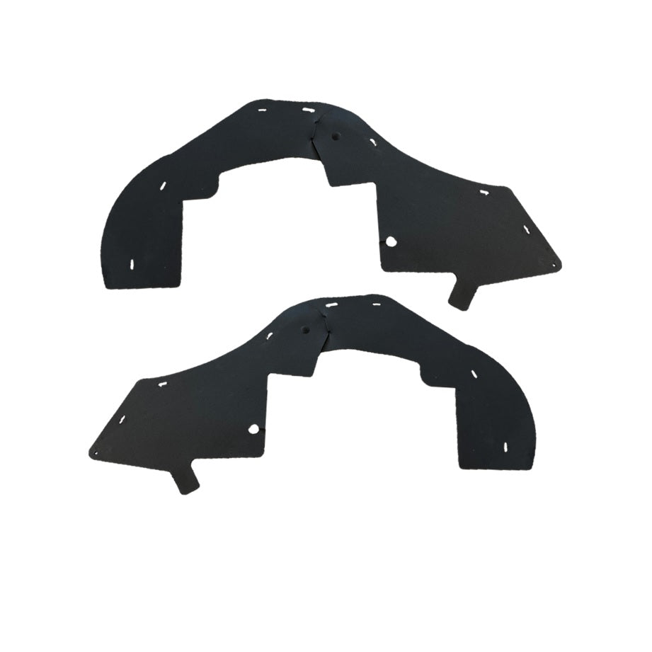 2010-2014 Ford F150 EcoBoost splash guards designed to protect against mud and debris for enhanced vehicle durability.