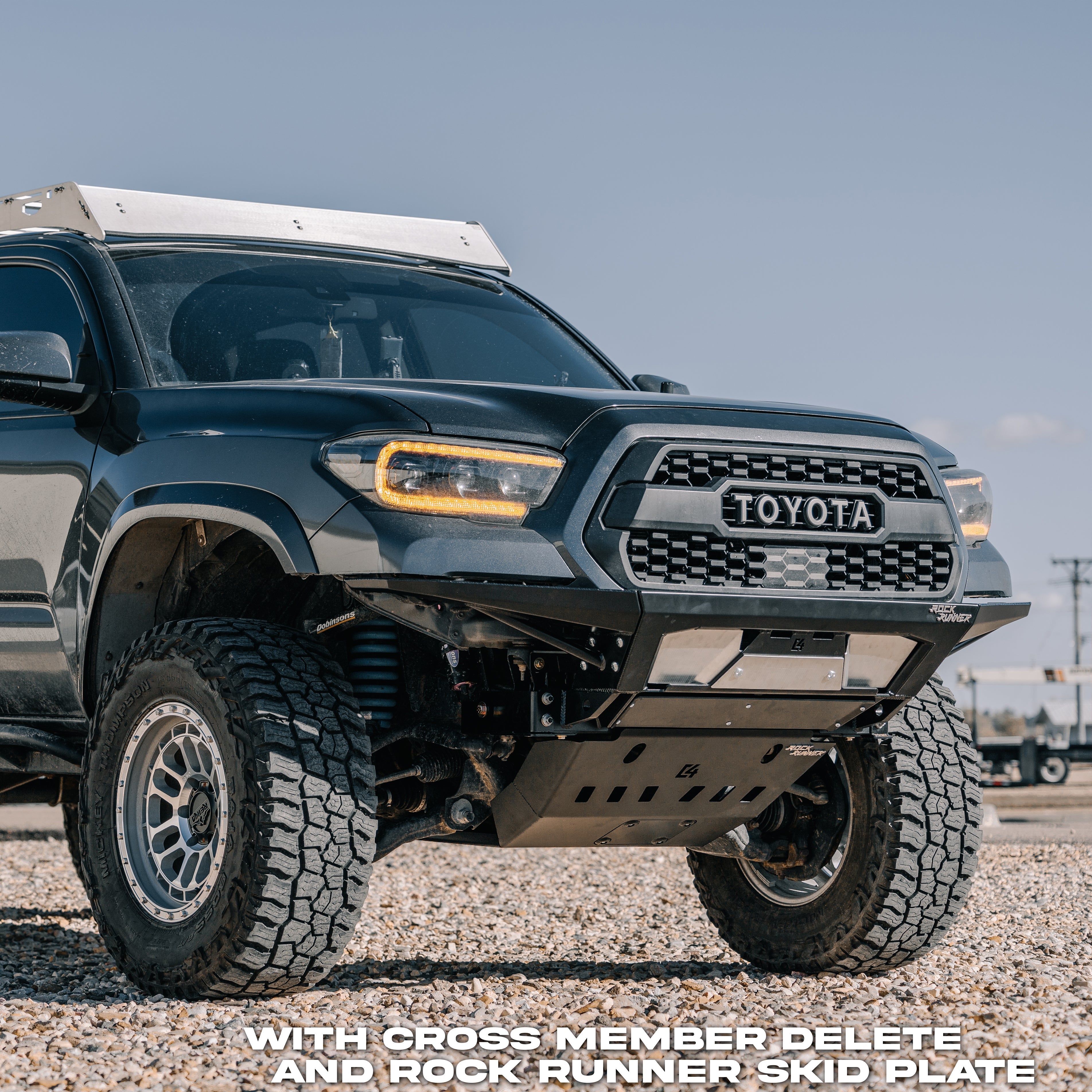 2016-2023 Toyota Tacoma Rock Runner Front Skid Plate w/Cross Member Delete