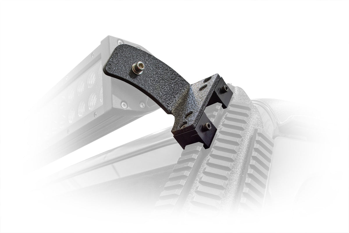 2018 2025 Jeep Wrangler JL JLU Gladiator JT A Pillar Mount With Rail Accessory Mount System DV8 Offroad
