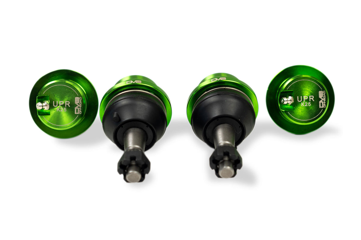 2018 2026 Jeep JL Replacement Ball Joint Kit Anodized Green Dana 30 or Dana 44 DV8 Offroad