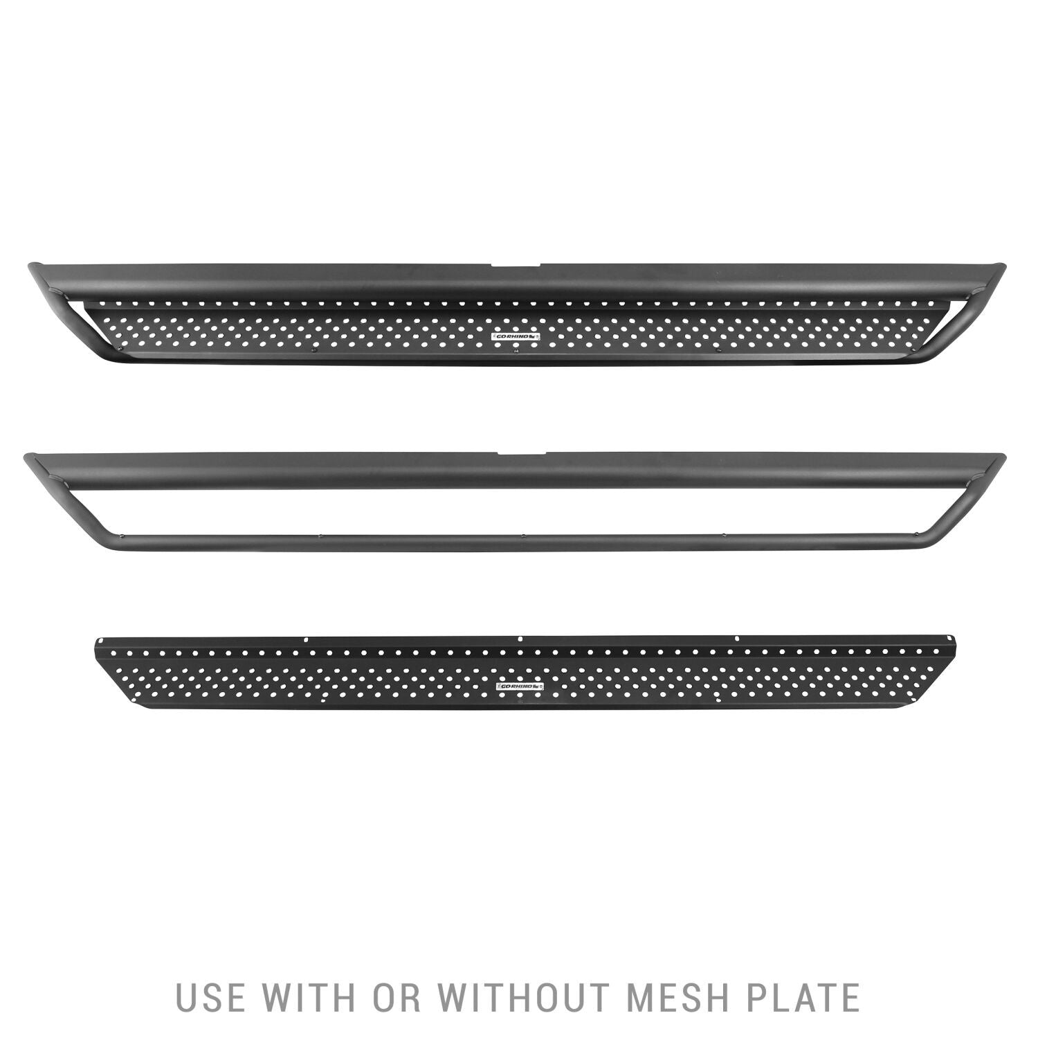 Dominator Xtreme D1 SideSteps With Mounting Bracket Kit Textured Black For 2007-2018 Jeep Wrangler JK 2 Door Go Rhino