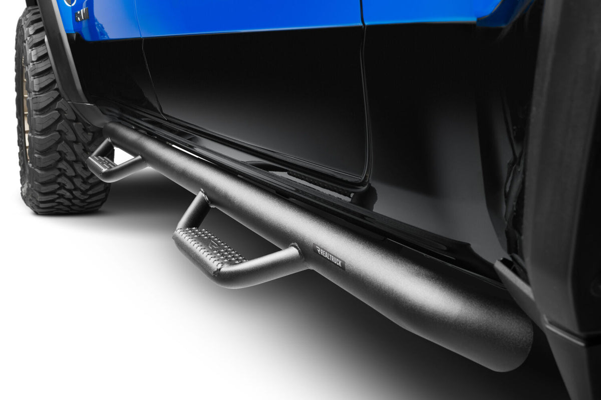 Nerf Step Bar Cab Length (2 Steps per Side) 2019-2025 (New Body Style) Ram 1500 Crew Cab Textured Black NFab
