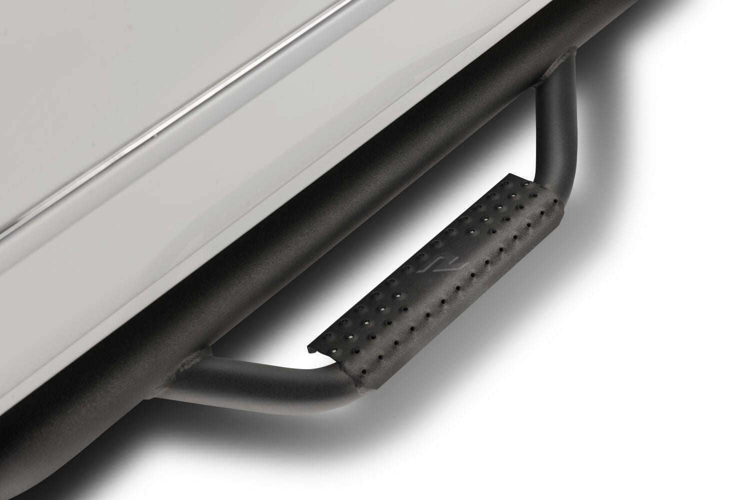 Nerf Step Bar Wheel-to-Wheel with Bed Access (3 Steps per Side) 2019-2025 (New Body Style) Ram 1500 6 Foot 4 Inch Bed Quad Cab Textured Black NFab