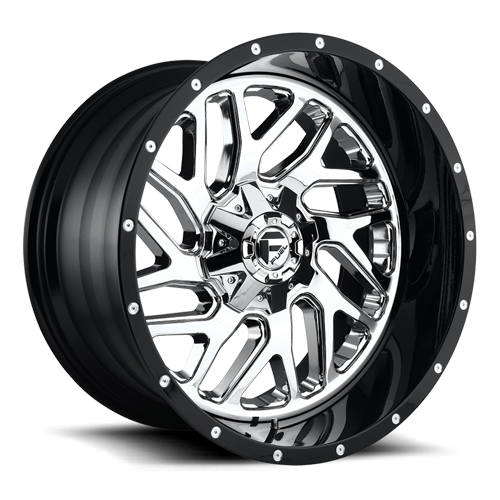Aluminum Wheels 20X10 Triton D211 5 On 139.7/5 On 150 Chrome/Gloss Black Lip 110.1 Bore -19 Offset Mesh Spoke Fuel Off Road Wheels
