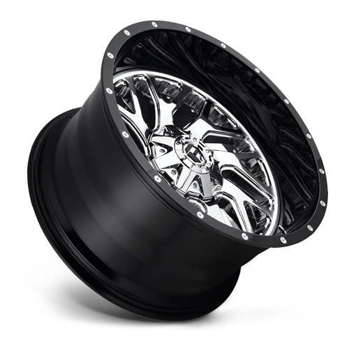 Aluminum Wheels 20X10 Triton D211 5 On 139.7/5 On 150 Chrome/Gloss Black Lip 110.1 Bore -19 Offset Mesh Spoke Fuel Off Road Wheels