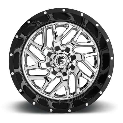 Aluminum Wheels 20X10 Triton D211 5 On 139.7/5 On 150 Chrome/Gloss Black Lip 110.1 Bore -19 Offset Mesh Spoke Fuel Off Road Wheels