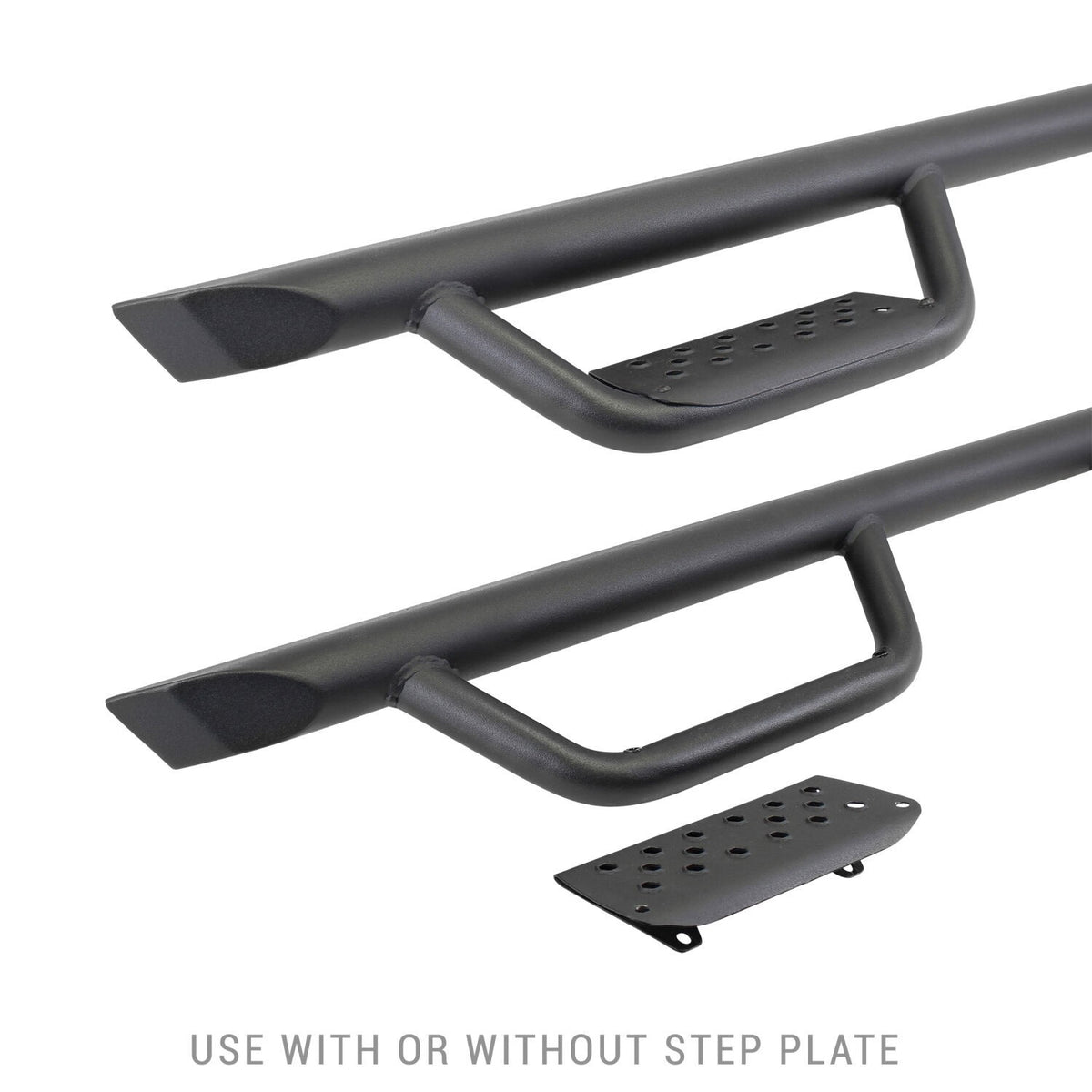 Domintator Extreme D2 Side Steps With Mounting Brackets Textured Black 2019-2026 Sierra 1500 2020-2026 Sierra 2500/3500 HD Go Rhino