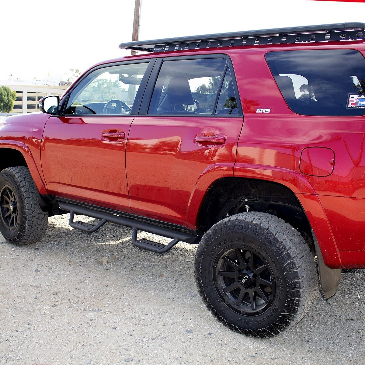 Dominator Extreme D2 Side Steps W/ Brackets Textured Black 2025-2026 Toyota 4Runner Go Rhino