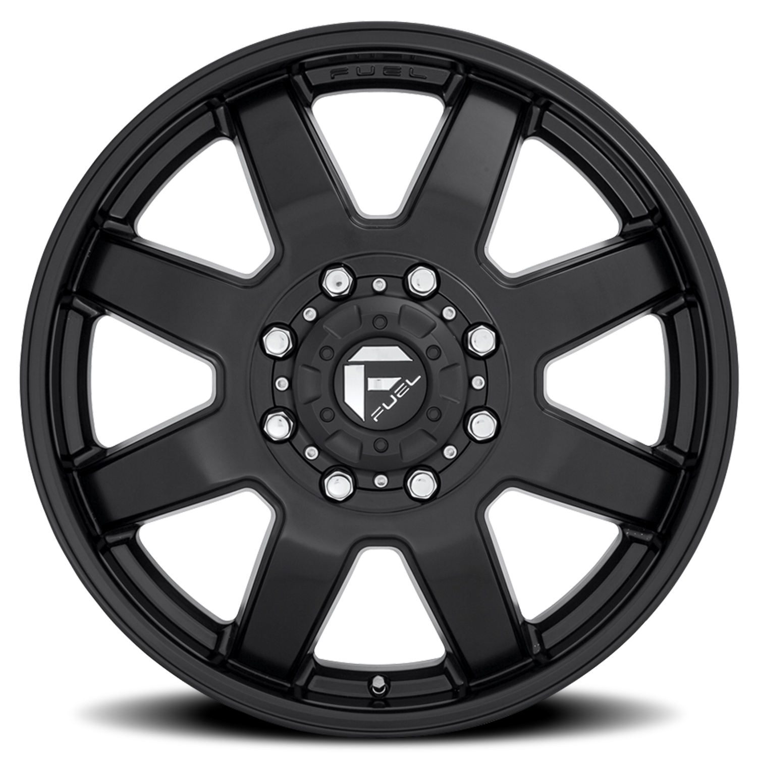 Dually Wheels 20X8.3 Maverick Dually D436 8 On 165.1 Matte Black 121.5 Bore 122 Offset 7 Spoke Front Dually Fuel Off Road Wheels
