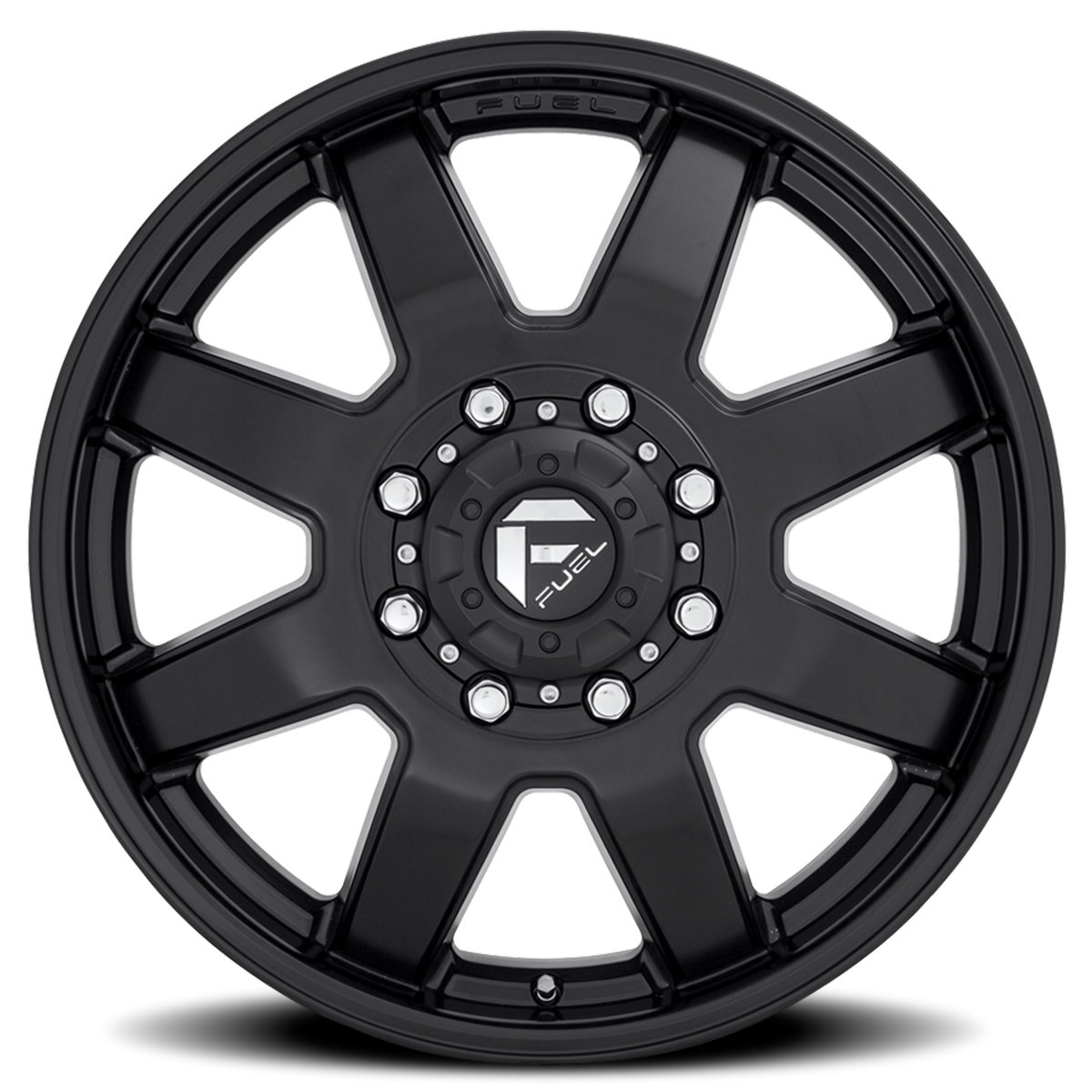 Dually Wheels 20X8.3 Maverick Dually D436 8 On 210 Matte Black 154.3 Bore 122 Offset 7 Spoke Front Dually Fuel Off Road Wheels