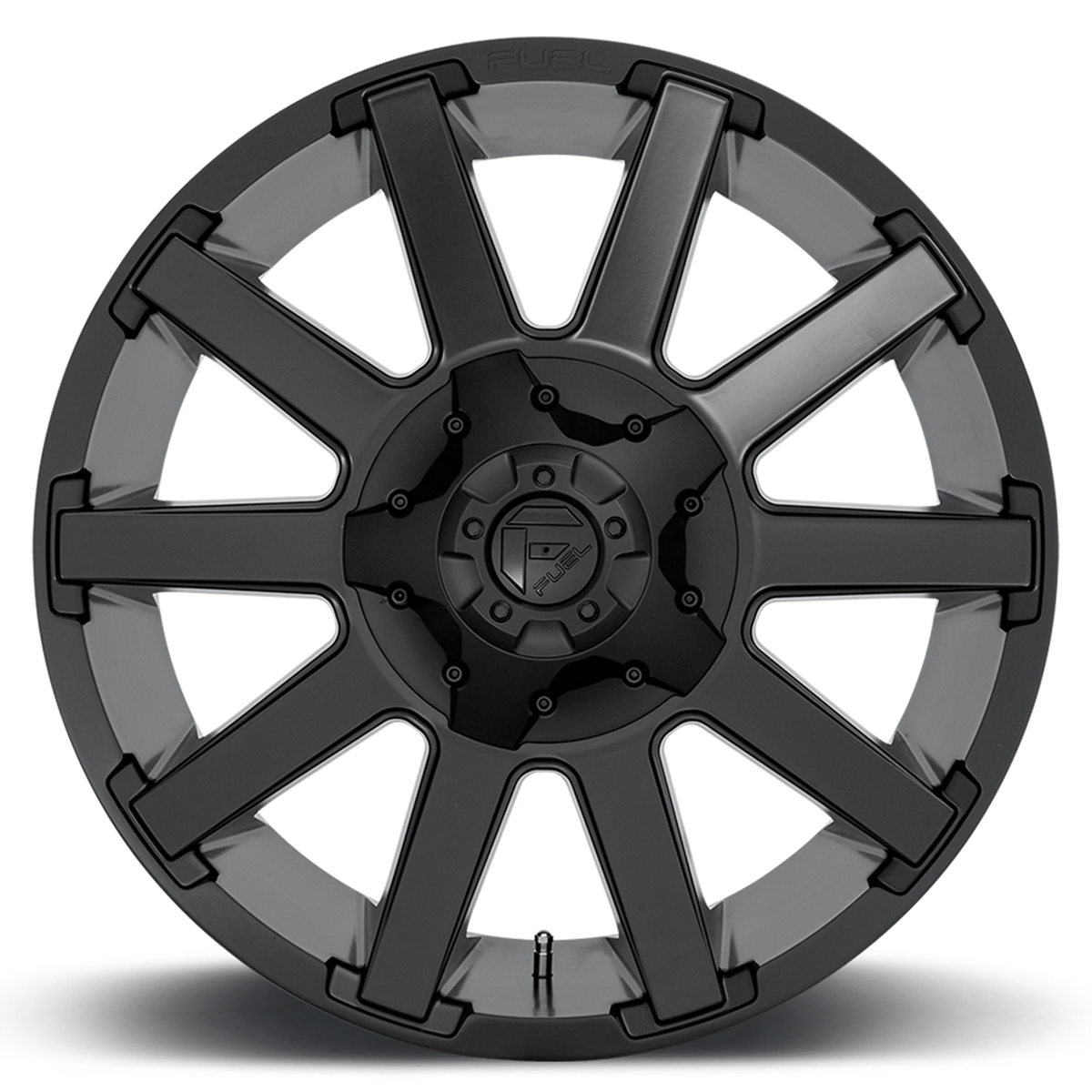 Aluminum Wheels 20X9 Contra D437 8 On 165.1 Matte Black 125.1 Bore 1 Offset 8 Spoke Fuel Off Road Wheels