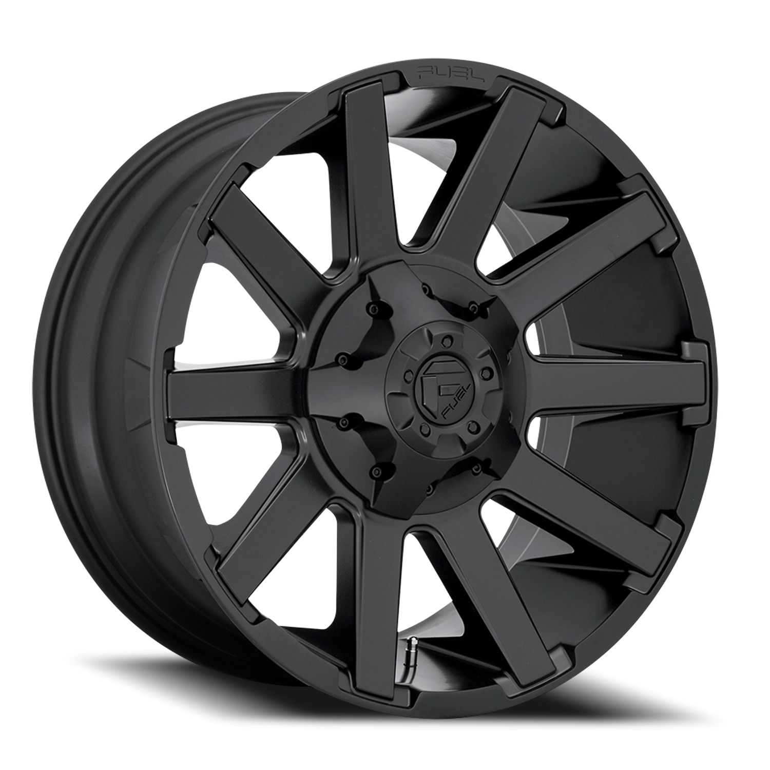 Aluminum Wheels 20X9 Contra D437 8 On 165.1 Matte Black 125.1 Bore 20 Offset 8 Spoke Fuel Off Road Wheels