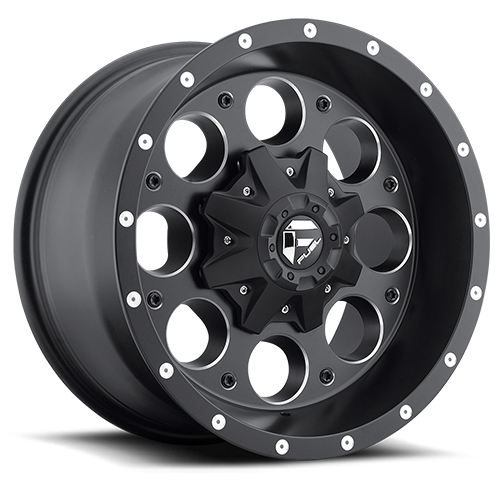 Aluminum Wheels 15X10 Revolver D525 6 On 139.7 Matte Black Milled 108 Bore -43 Offset Fuel Off Road Wheels