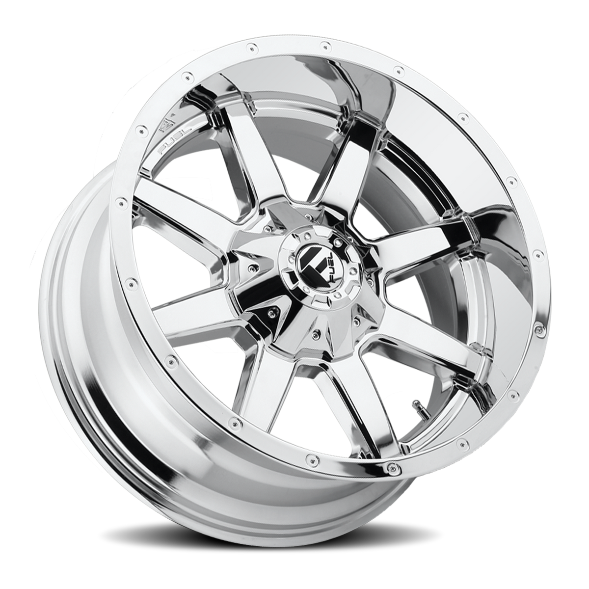 Aluminum Wheels 18X9 Maverick D536 8 On 180 Chrome 125.2 Bore 20 Offset Fuel Off Road Wheels
