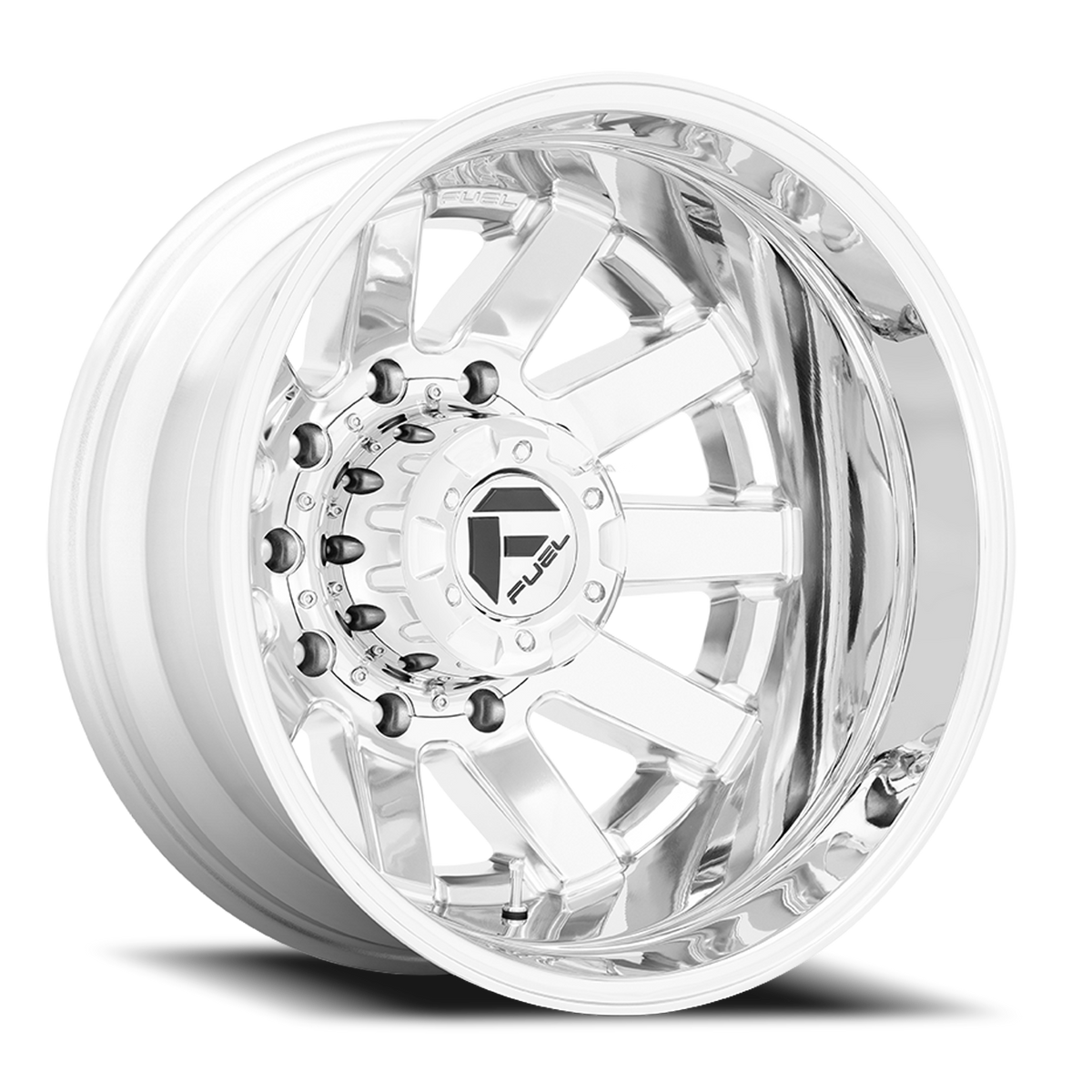 Dually Wheels 20X8.25 Maverick Dually D536 10 On 225 Chrome 170.1 Bore -202 Offset 7 Spoke Outer Dually Fuel Off Road Wheels