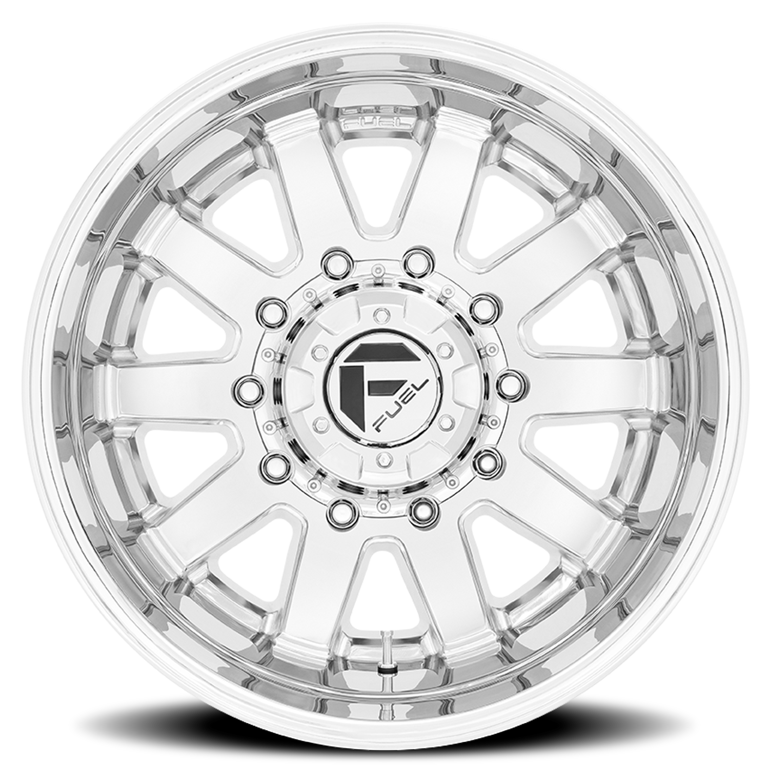 Dually Wheels 20X8.25 Maverick Dually D536 10 On 225 Chrome 170.1 Bore -202 Offset 7 Spoke Outer Dually Fuel Off Road Wheels