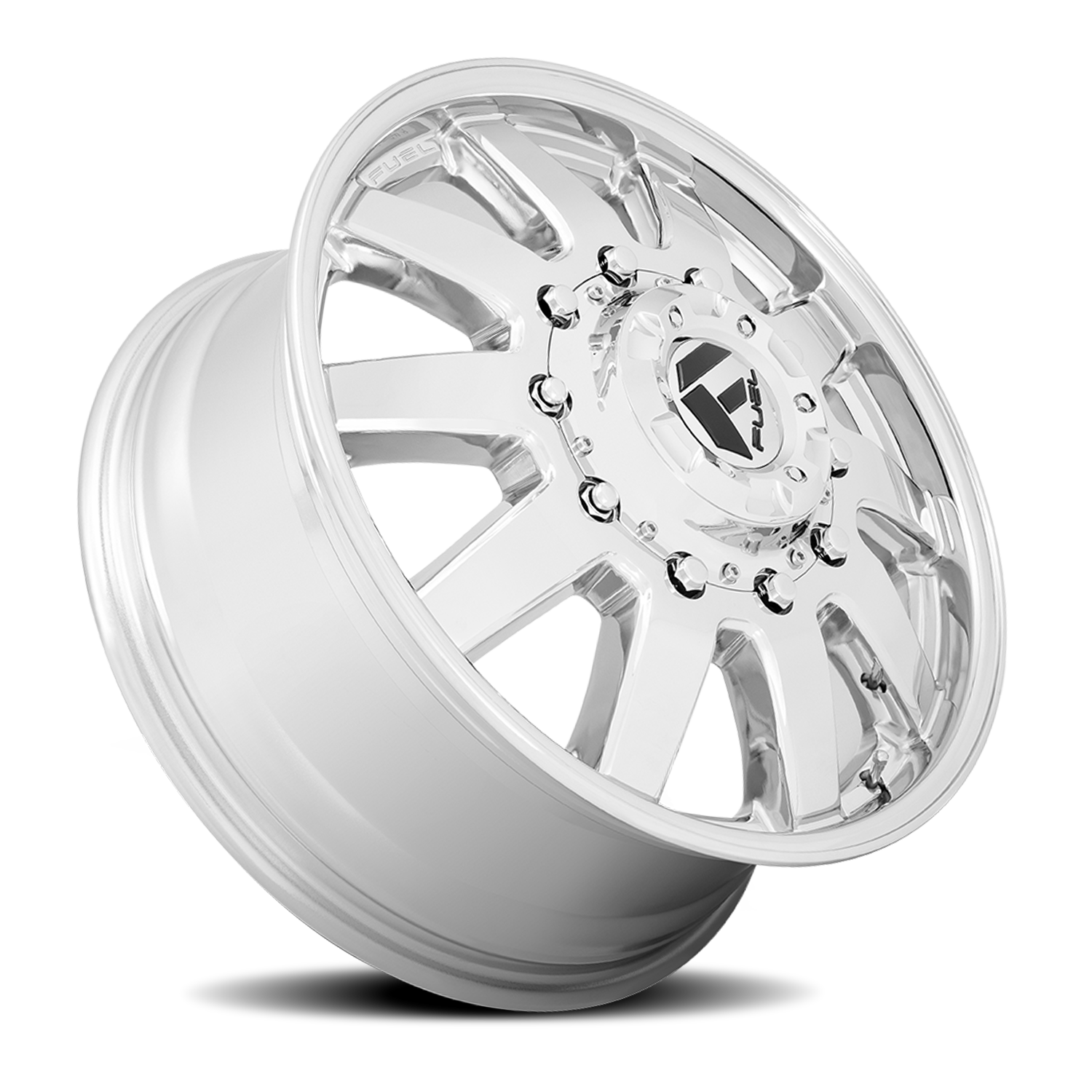 Dually Wheels 20X8.25 Maverick Dually D536 10 On 225 Chrome 170.1 Bore 105 Offset 7 Spoke Front Dually Fuel Off Road Wheels