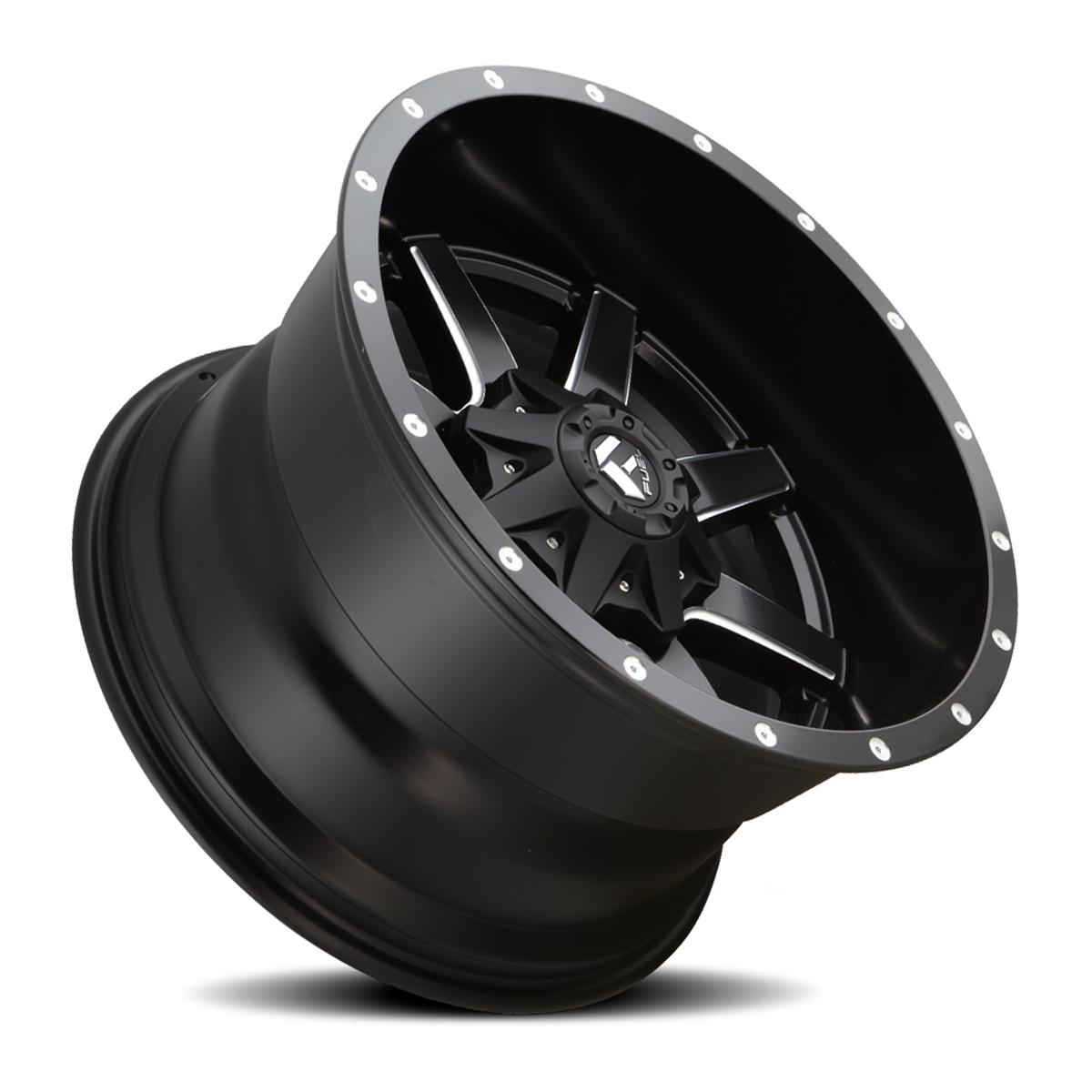 Aluminum Wheels 20X10 Maverick D538 8 On 180 Black Milled 125.2 Bore -12 Offset Fuel Off Road Wheels