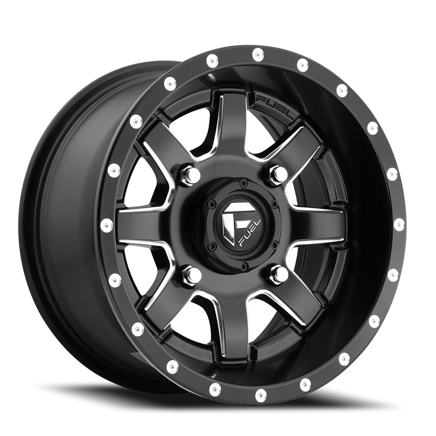 Aluminum Wheels 30X6 Maverick UTV D538 4 On 156 Matte Black Milled 132 Bore 1 Offset Fuel Off Road Wheels