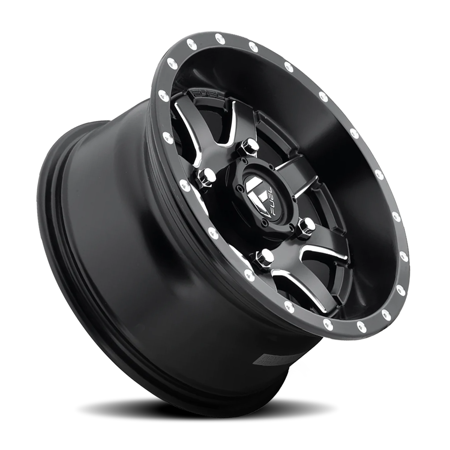 Aluminum Wheels 30X6 Maverick UTV D538 4 On 137 Matte Black Milled 110.1 Bore 1 Offset Fuel Off Road Wheels