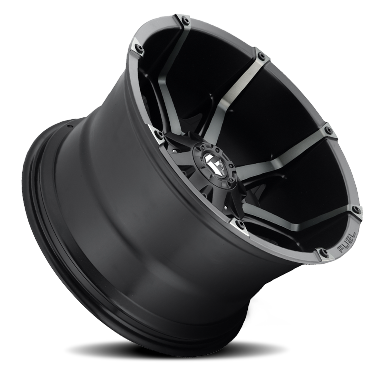 Aluminum Wheels 20X10 Coupler D556 5 On 114.3/5 On 127 Matte Black/Machined Dark Tint 78.1 Bore -12 Offset 8 Spoke Fuel Off Road Wheels
