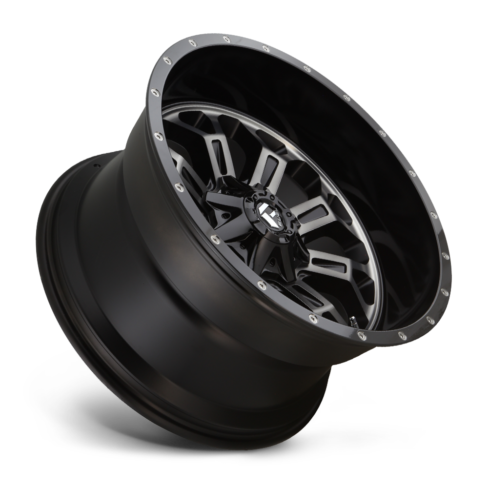Aluminum Wheels 20X10 Crush D561 8 On 180 Gloss Black Double Dark Tint Machined Face 124.3 Bore -18 Offset 8 Spoke Fuel Off Road Wheels