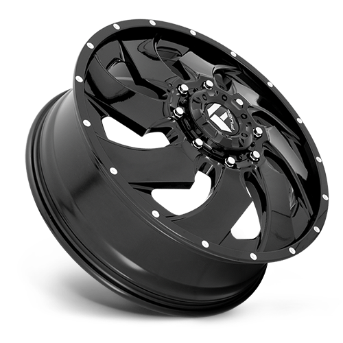 Dually Wheels 20X8.3 Cleaver Dually D574 8 On 210 Gloss Black Milled 154.3 Bore 105 Offset Multi Spoke Front Dually Fuel Off Road Wheels