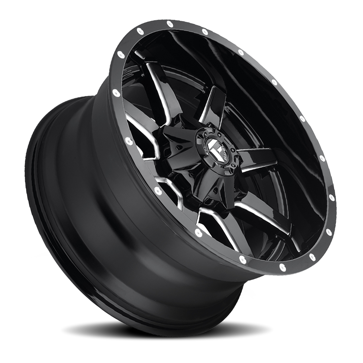 Aluminum Wheels 18X9 Maverick D610 8 On 170 Gloss Black Milled 125.1 Bore 1 Offset Fuel Off Road Wheels