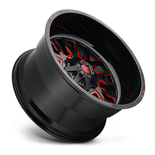 Aluminum Wheels 20X10 Stroke D612 6 On 135/6 On 139.7 Gloss Red Milled 106.3 Bore -18 Offset Fuel Off Road Wheels